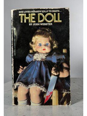 The Doll by Josh Webster Paperback 1st Print Zebra Horror 1986 Embossed Cover
